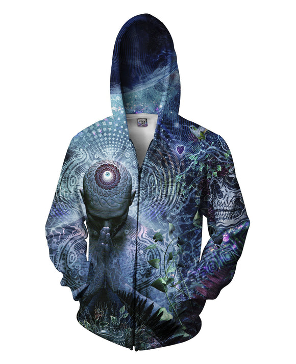 Gratitude for the Earth and Sky Zip-Up Hoodie